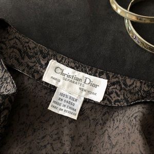Dior Tops - Dior 100% Silk Abstract Print Blouse Dior Tops - Dior 100% Silk Abstract Print Blouse